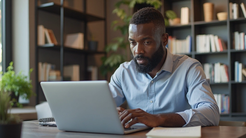 Digital marketer optimizing email campaigns and conversion tracking on computer screen