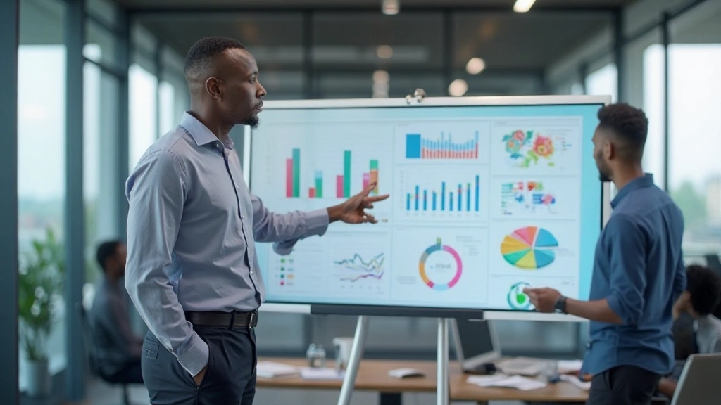 Data visualization showing social media platform adoption rates across different African countries and demographics