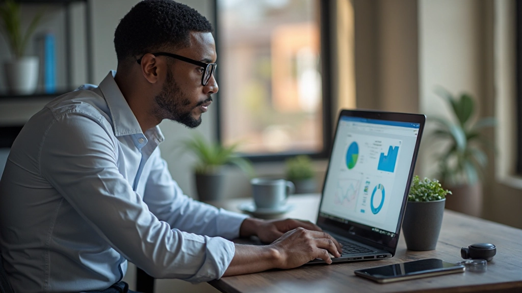 Computer screen displaying search engine results with highlighted ranking positions and traffic analytics charts